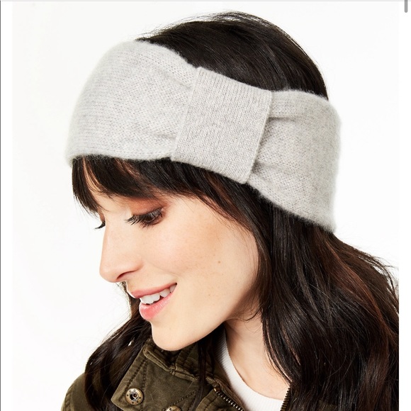 Black Charter Club Cashmere  Earwarmer Headband - Picture 4 of 7